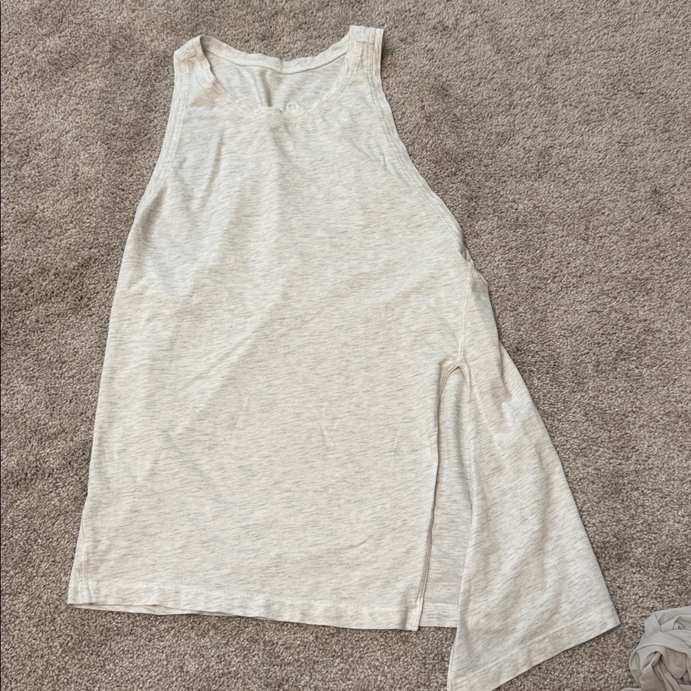 Sleeveless light grey heather Tank Top